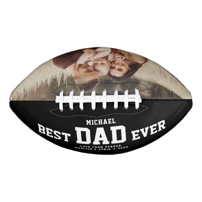 Custom BEST VATER EVENT Modernes Cooles Foto Football (Vorderseite)