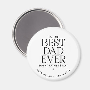 Custom Best Vater Ever Modern Vatertag Elegante Magnet