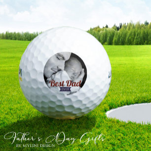 Custom Best Vater Ever Vatertag Foto Golfball