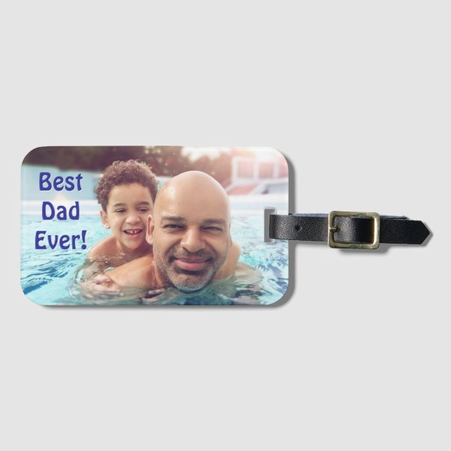 Custom Best Vater je Gepäckmarke Gepäckanhänger (Vorderseite (Horizontal))