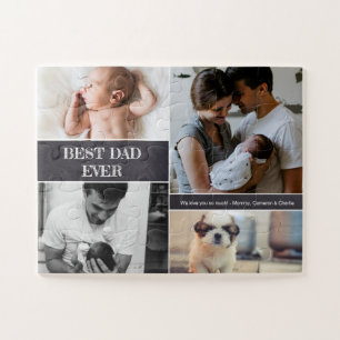 Custom Best Vater jemals Foto Collage Weihnachten Puzzle