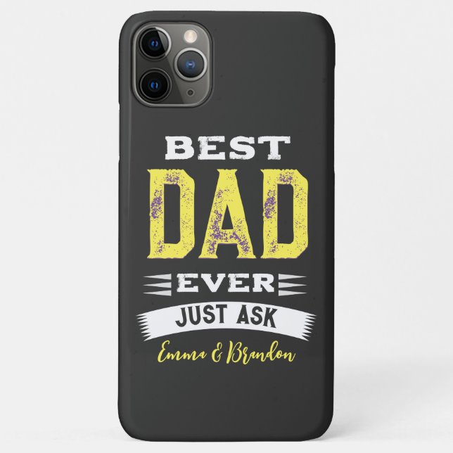 Custom Best Vater Papa Pater immer nur Gefragt lus Case-Mate iPhone Hülle (Rückseite)