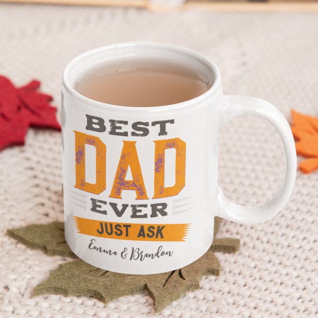 Custom Best Vater Papa Pater immer nur Gefragt lus Kaffeetasse (Von Creator hochgeladen)