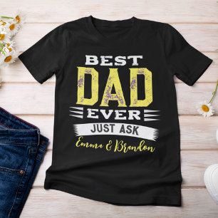 Custom Best Vater Papa Pater immer nur Gefragt lus T-Shirt