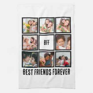 Custom BESTE FREUNDIN Best Friends Forever 8 Foto  Geschirrtuch