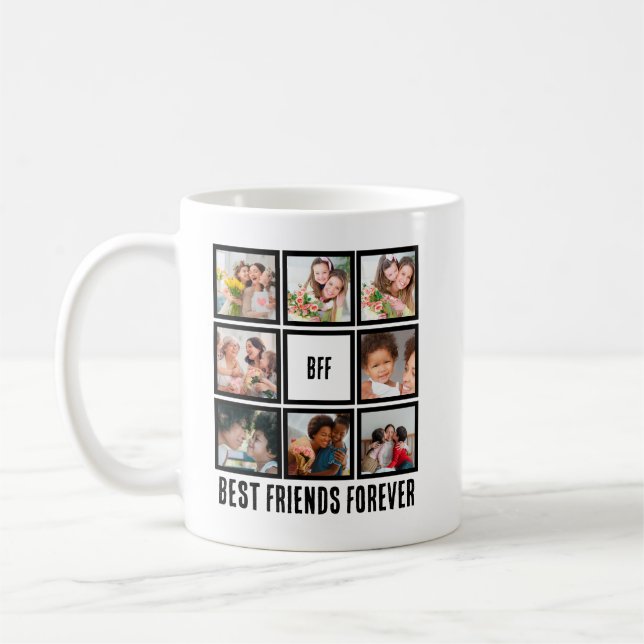 Custom BESTE FREUNDIN Best Friends Forever 8 Foto  Kaffeetasse (Links)