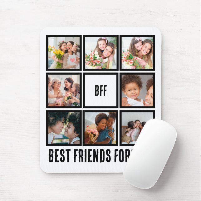 Custom BESTE FREUNDIN Best Friends Forever 8 Foto  Mousepad (Mit Mouse)