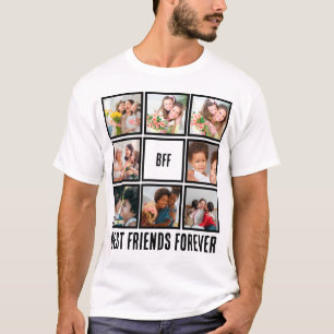 Custom BESTE FREUNDIN Best Friends Forever 8 Foto  T-Shirt
