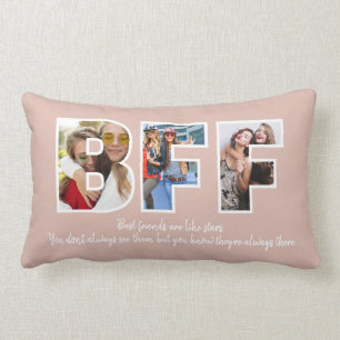 Custom BESTE FREUNDIN Besties Best Friends Foto Co Lendenkissen