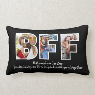 Custom BESTE FREUNDIN Besties Best Friends Foto Co Lendenkissen
