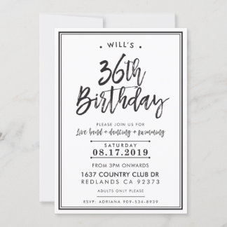 CUSTOM BESTELLEN Moderne Geburtstagsparty für Will Einladung