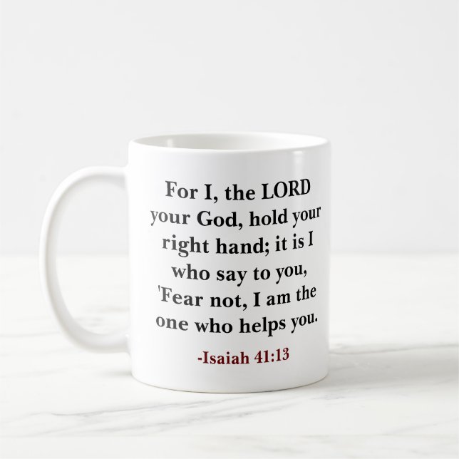 Custom Bibel Vers Der Herr, dein Gott Kaffeetasse (Links)