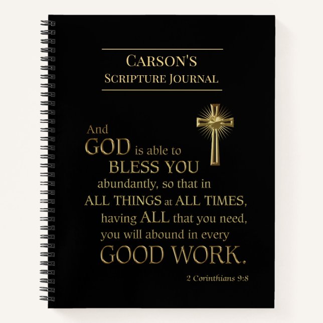 Custom Bible Scripting Journal Notizbuch (Vorderseite)