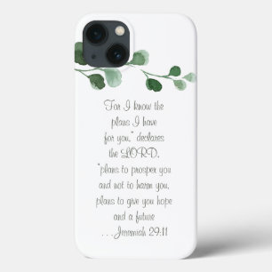 Custom Bible Verse Floral Shabby Chic Handy Case