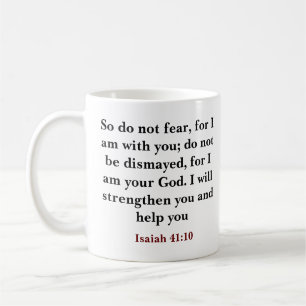 Custom Bible Verse Ich bin dein Gott Kaffeetasse