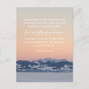 Custom Bible Verse Schweizer Alpen Original Foto Postkarte