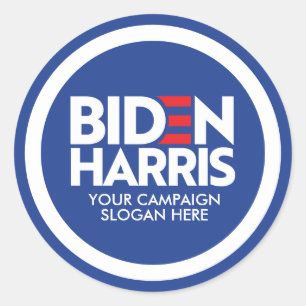 Custom Biden Harris Wahlkampfmotto 2024 Runder Aufkleber
