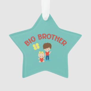 Custom Big Brother mit Baby Sister Star Ornament