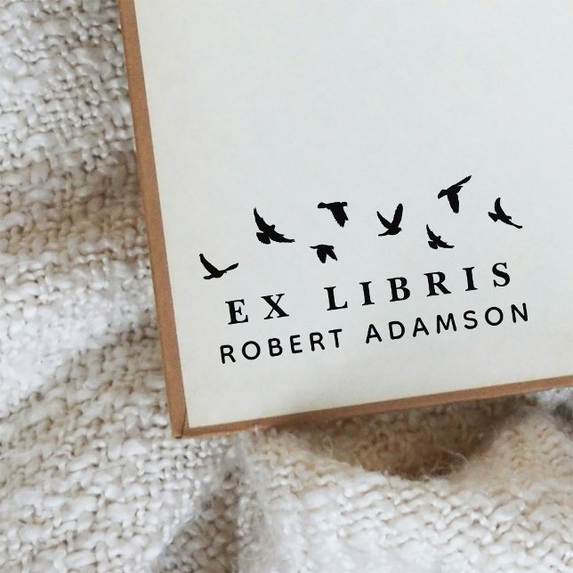 Custom Birds Personal Library Ex Libris Buchzeiche Permastempel (Von Creator hochgeladen)