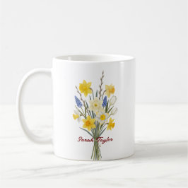 Custom Birth Flower Daffodil Personalized Mug Kaffeetasse