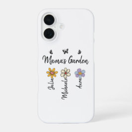Custom Birth Flower Mug Names, Mama's Garden Gift iPhone 16 Hülle