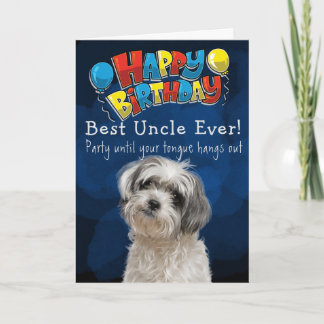 Custom Birthday Card Best Uncle Ever Dankeskarte