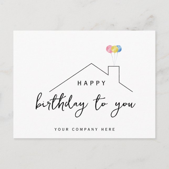 Custom Birthday Card für Kelly Postkarte (Vorderseite)