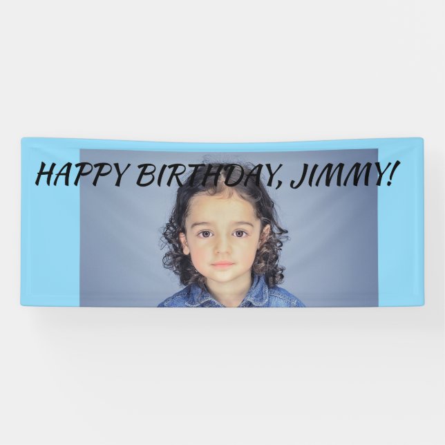 CUSTOM BIRTHDAY FOTO BANNER (Horizontal)