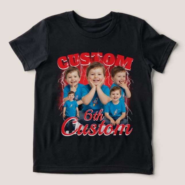 Custom birthday gift bootleg for your Kid 90s Tri-Blend Shirt (Design Vorderseite)