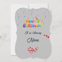 Custom Birthday Grußkarte - Schönes Design Feiertagskarte