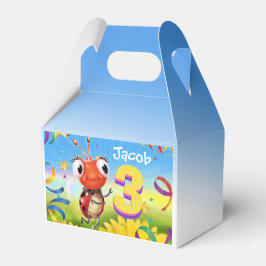 Custom Birthday Party Box Junge 3 yrs Lil’ Ladybug Geschenkschachtel