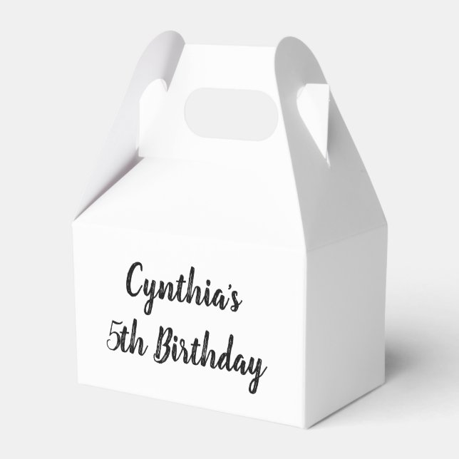 Custom Birthday Party Fevor Boxes Geschenkschachtel (Vorderseite)