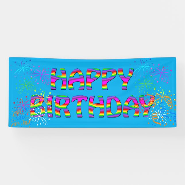 Custom Birthday Party für Ihm Banner (Horizontal)