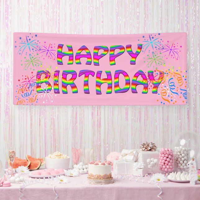 Custom Birthday Party für sie Banner (Party)