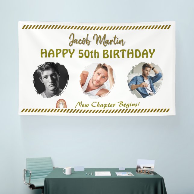 Custom Birthday Party Vinyl Banner (Messe)