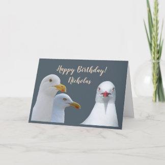 Custom Birthday Spaß Von allen US Flock Seagulas Karte