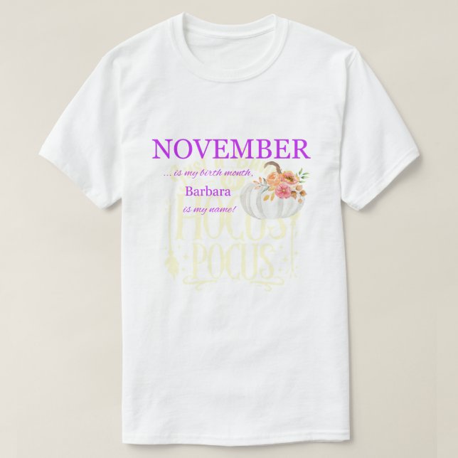 Custom Birthday T-Shirt (Design vorne)