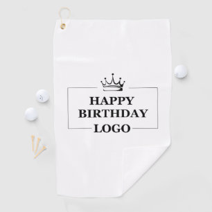 Custom Birthday Template Personalize Gift Design Golfhandtuch