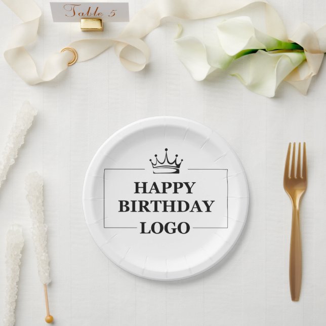 Custom Birthday Template Personalize Gift Design Pappteller (Hochzeit)