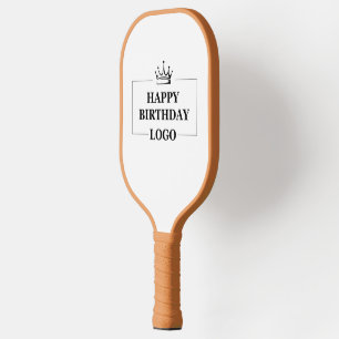 Custom Birthday Template Personalize Gift Design Pickleball Schläger