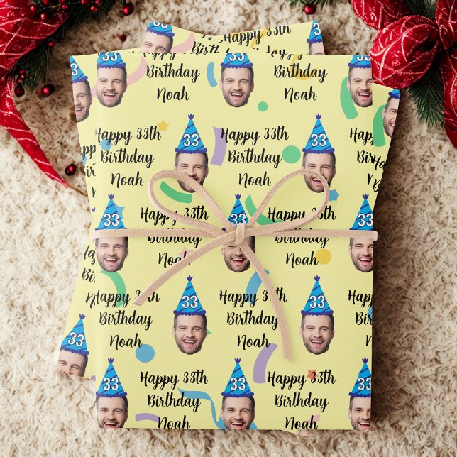 Custom Birthday Wrapping Paper, Happy Birthday Geschenkpapier Set (Von Creator hochgeladen)