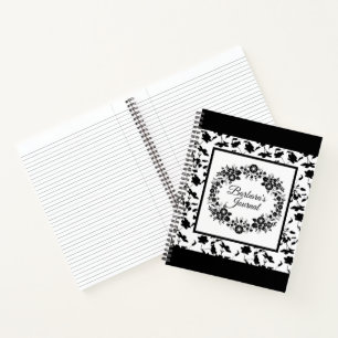 Custom Black and White Journal Spiralnotebook Notizbuch