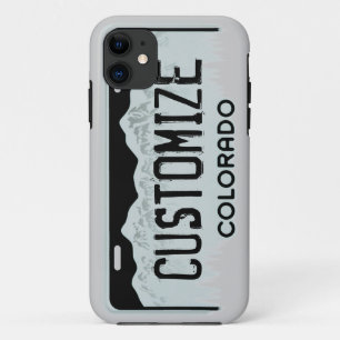 Custom Black Colorado Nummernschild iPhone 5 Fall Case-Mate iPhone Hülle
