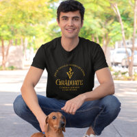 Custom Black Gold Veterinary School Abschluss