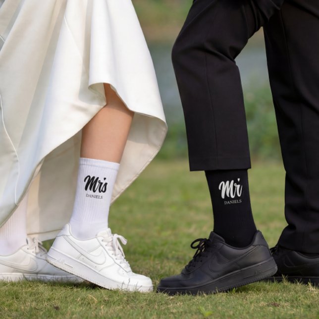 Custom Black Groom Wedding  Socken (Von Creator hochgeladen)
