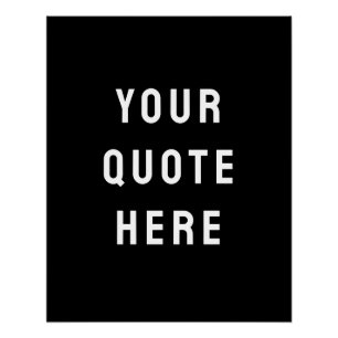 Custom Black Quote Art Personalisiert Wall Artwork Poster