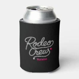 Custom Black Rodeo Crew Western Bachelorette Party Dosenkühler
