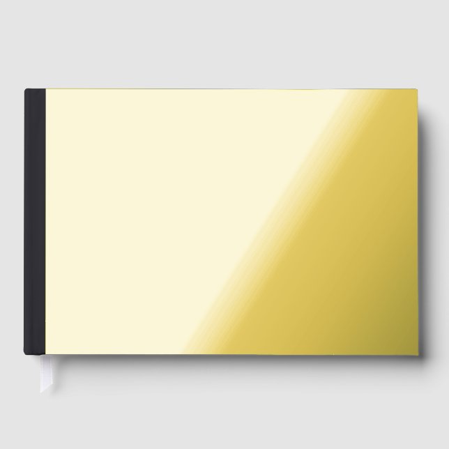 Custom black simple Design Add Photo or Text Gästebuch (Vorderseite)