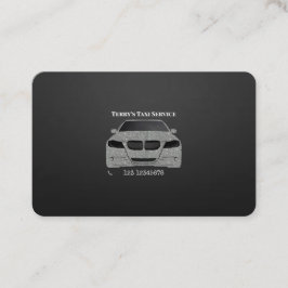 Custom Black Taxi Service Business Card Visitenkarte