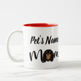 Custom Black und Tan Cavalier King Charles Zweifarbige Tasse